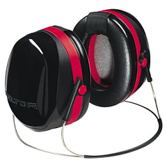 3M 7000009664 PELTOR Optime 105 Earmuffs 29 dB NRR Black/Red Behind-the-Head