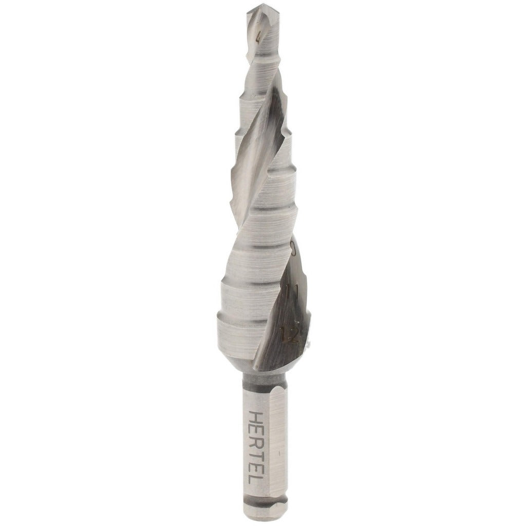 HERTEL Hertel SDD43274562 Step Drill Bit Cobalt 9 Hole Sizes
