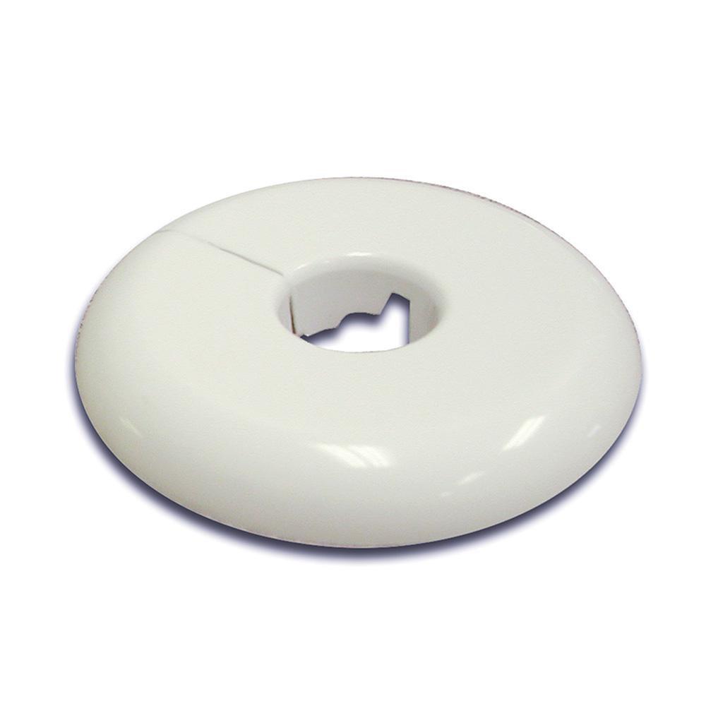 Jones Stephens F07150 1-1/2 Ips Flexible Plastic Floor and Ceiling Plate in White