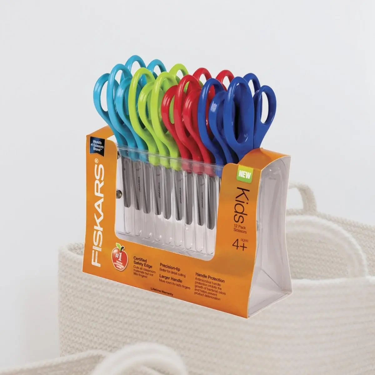 FISKARS Fiskars FSK1067002 5 inches Pointed-tip Kids Scissors 5 in Blade Length (12/Pack)