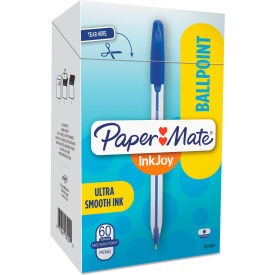 PAPER MATE Paper Mate 2014534 Ballpoint Pen 1mm Blue Ink 60 Pack