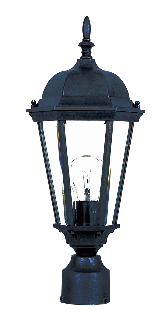 Maxim Lighting 1001BK Westlake 1 Light Post Lantern - Black