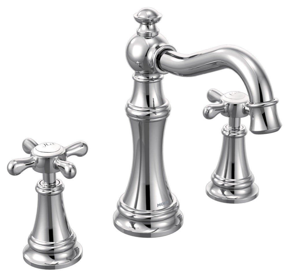 MOEN MOEN TS42114 Widespread Bathroom Faucet 2 Handle Chrome