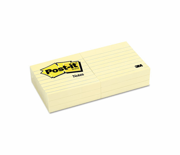 3M 3M 630-6PK Post-it Lined Notes 3 x 3 6/Pack MMM6306PK