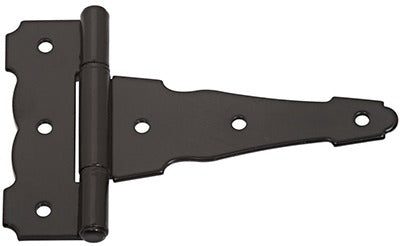 NATIONAL HARDWARE National Mfg N881-904 4 Inch Black Ornamental T-hinge