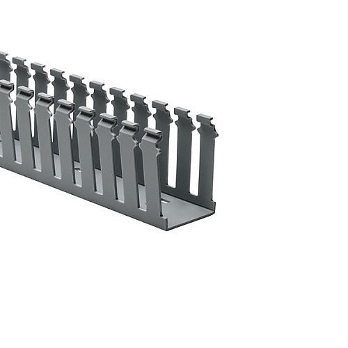 HELLERMANN TYTON Hellermanntyton 181-23005 Slotted Wire Duct 2x3 Gray 30ft