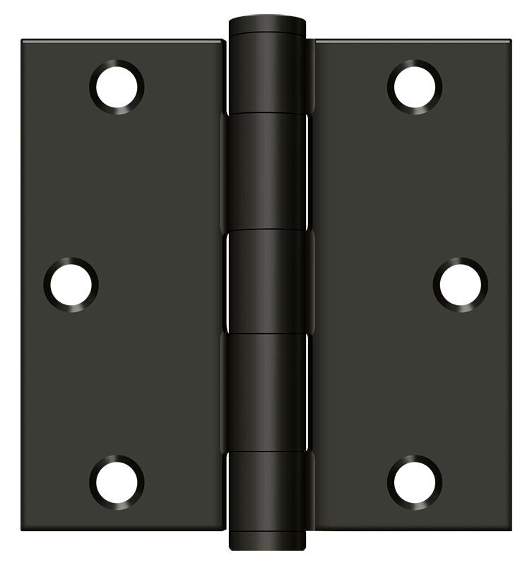 DELTANA Deltana S35HD10B Heavy Duty Square Hinge Oil Rubbed Bronze