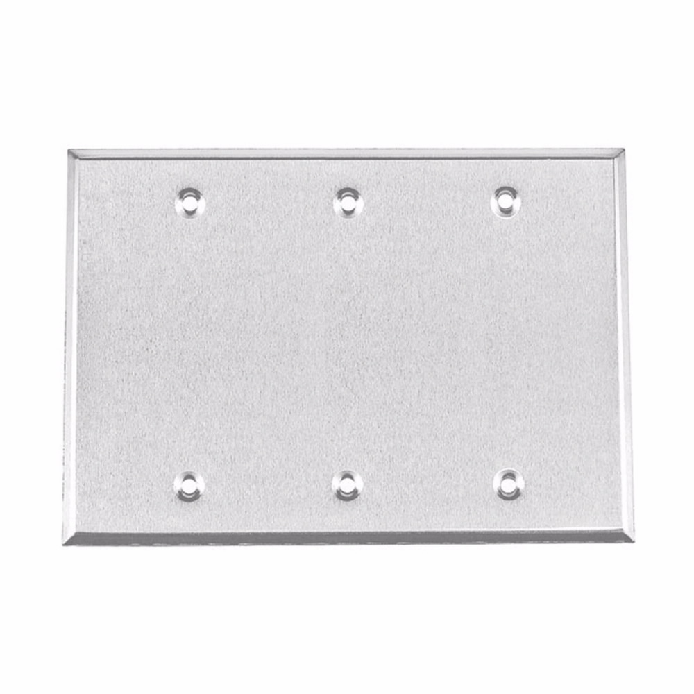 Crouse-Hinds TP7295 CRSH TP7295 3 Gang Blank Gray Cover