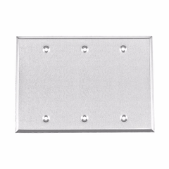 Crouse-Hinds TP7295 CRSH TP7295 3 Gang Blank Gray Cover