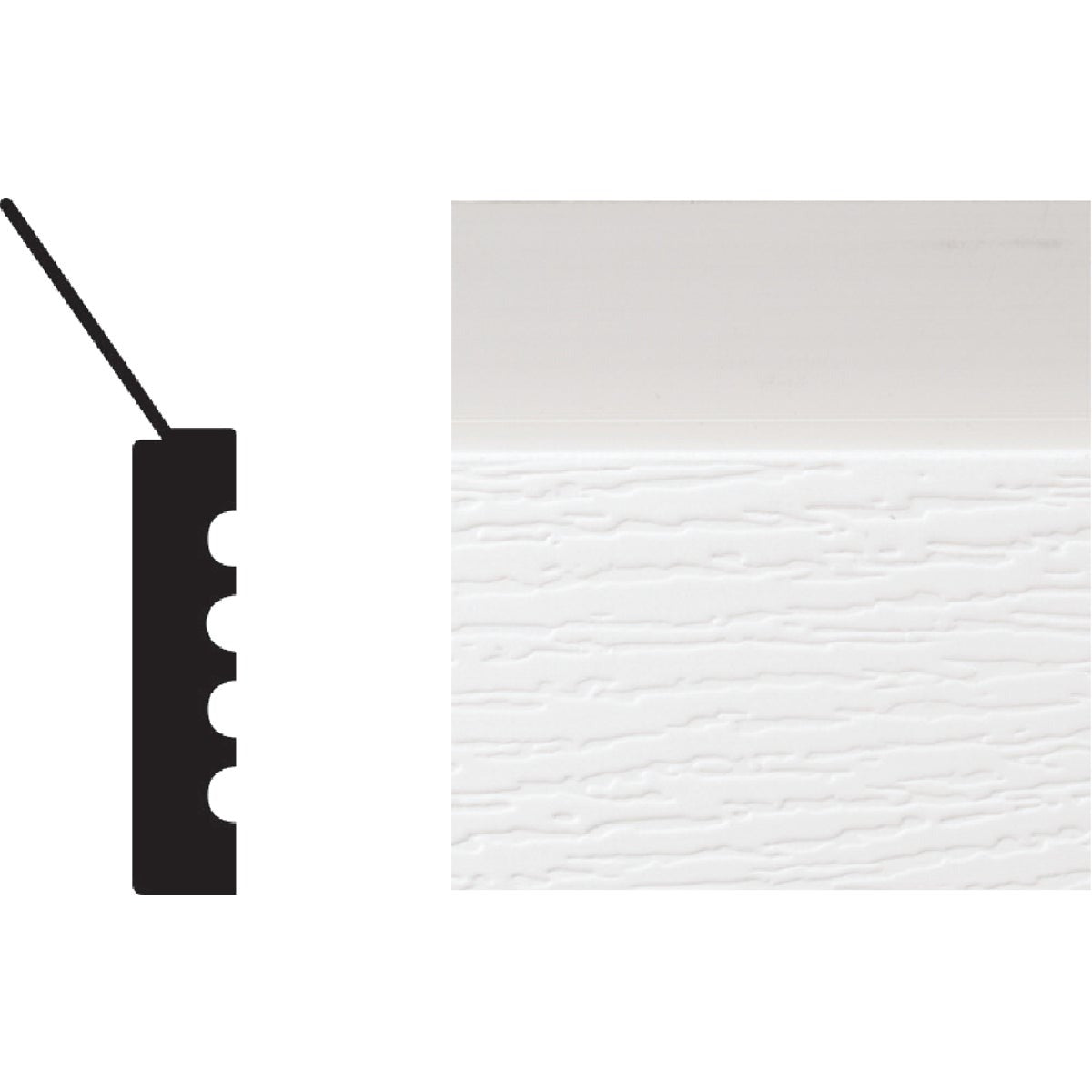 NAPCO Royal 5094122 Cellular Pvc Garage Door Stop White