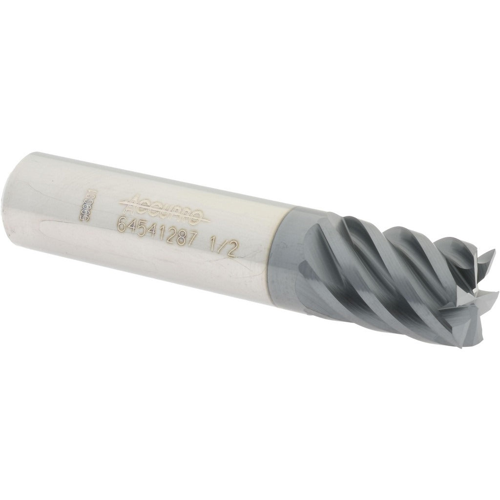 ACCUPRO Accupro 12177422 Square End Mill 1/2 in 6 Flute Solid Carbide