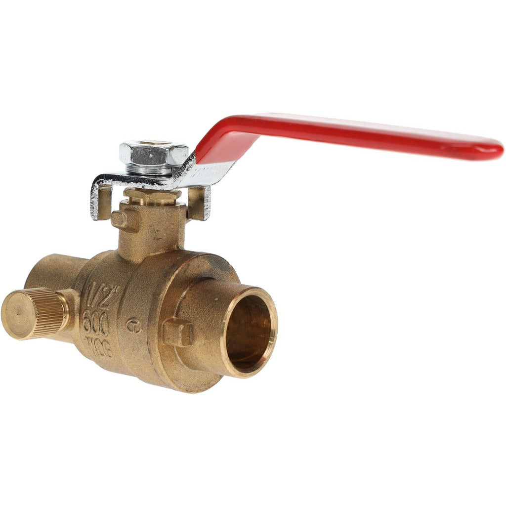 VALUE COLLECTION Value Collection TXCD050 Ball Valve 1/2 in Full Port Brass