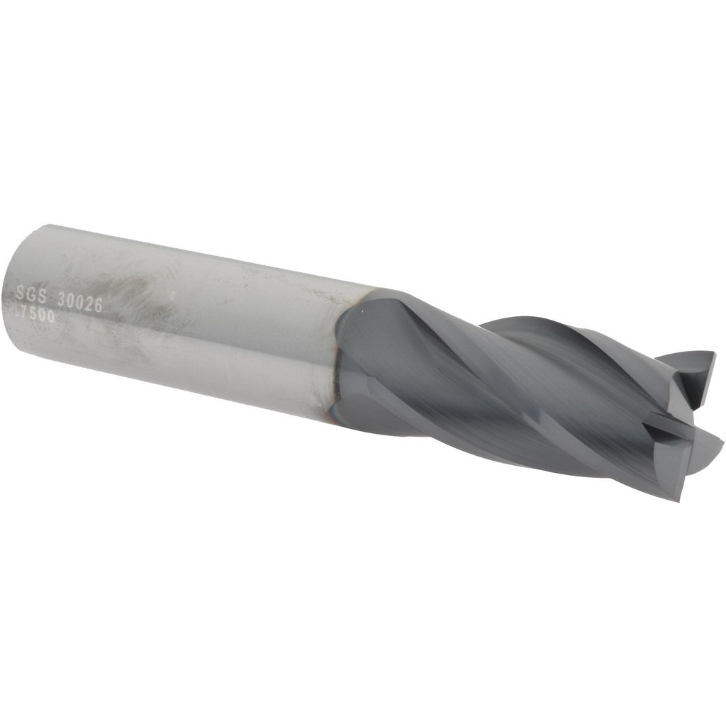 KYOCERA SGS PRECISION TOOLS Sgs 30026 Square End Mill 3/4 in 4 Flute Solid Carbide Altin