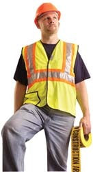OCCUNOMIX Occunomix LUX-SSCOOL2-Y4X Hi-vis Safety Vest 4XL Ansi 2