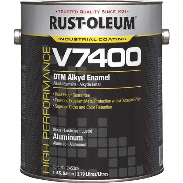 RUST-OLEUM Rust-oleum 245309 Alkyd Enamel Paint Gloss Gray 1280 Fl Oz