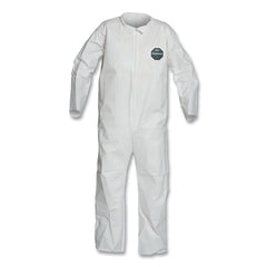 DuPont NB120SWH4X002500 ProShield 50 Collared Coveralls with Open Wrists/Ankles White 4X-Large