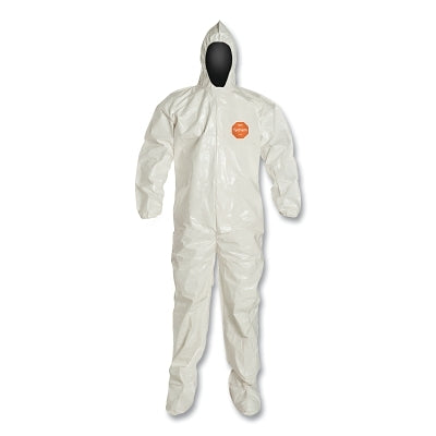 DuPont SL122BWH3X001200 Tychem 4000 Coverall Attached Hood and Sock 3X-Large