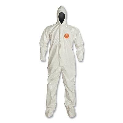 DuPont SL122TWH2X000600 Tychem 4000 Coverall Attached Hood and Sock 2X-Large