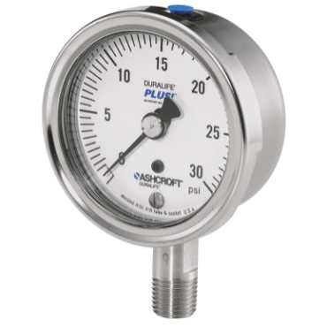 Ashcroft 251009SW02L30 Duralife Pressure Gauge 0-30 psi