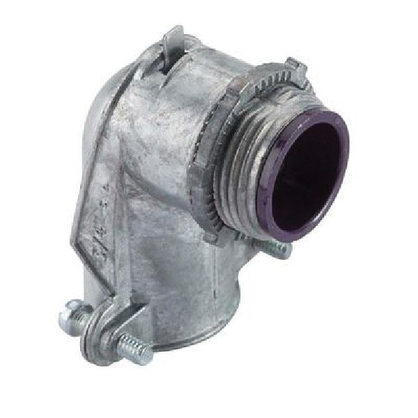 HALEX Halex 91100 3/8 in. clamp 90 degree armored cable/conduit connector (pack)