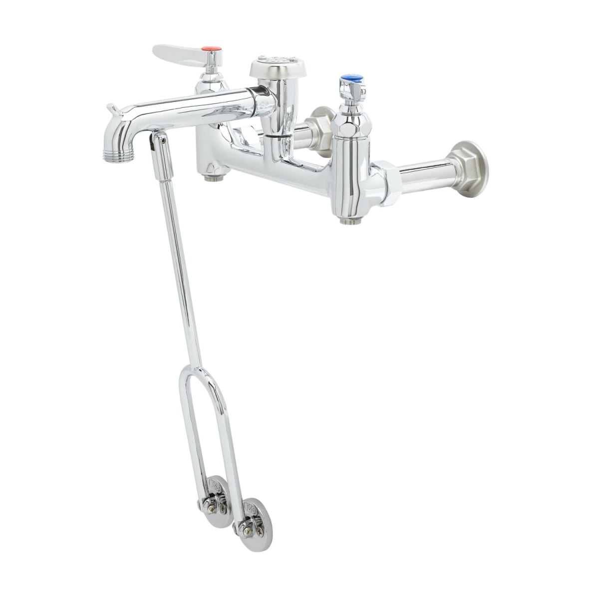 T&S BRASS Service Sink Faucet Wall Mount 8 Centers Replacement B-0655-BSTP for T&S Brass & Bronze Works