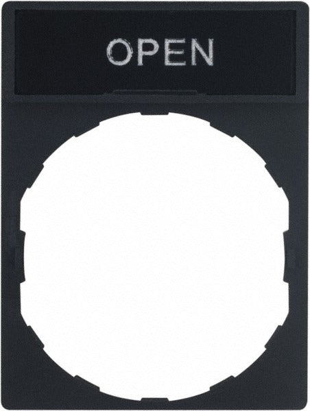 SCHNEIDER ELECTRIC Square D ZBY2313 Rectangular Legend Plate Open 30mm