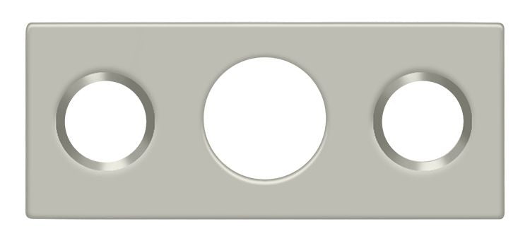 DELTANA Deltana SP7FBR15 Strike Plate 7 Inch Flush Bolt Satin Nickel