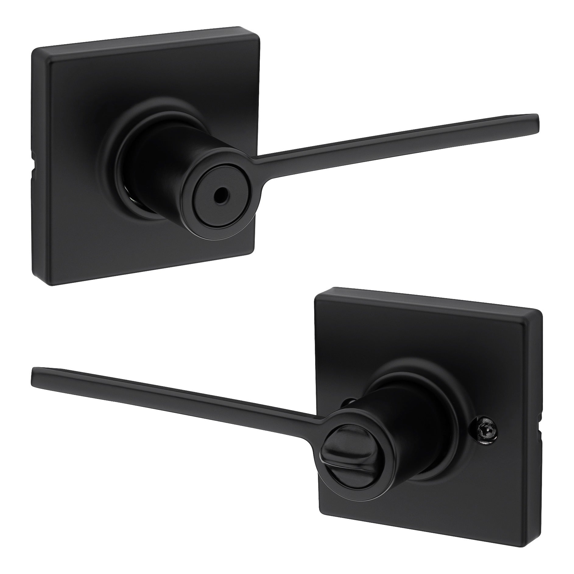 KWIKSET Kwikset 300LRLSQT-514 Ladera Privacy Door Lock Matte Black