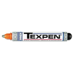 Dykem 16103 TEXPEN Industrial Steel Ball Tip Paint Marker Orange 3/32 in Medium