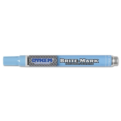 DYKEM 84008 BRITE-MARK Medium Paint Marker Light Blue Medium Bullet Acrylic