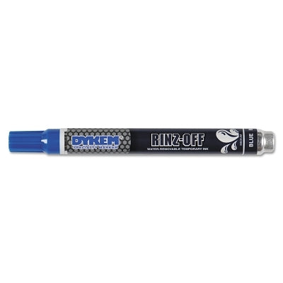 Dykem 91105 Rinz Off Water Removable Temporary Marker Blue Medium