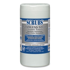 SCRUBS 91930 Stainless Steel Cleaner Towels 9.75 in x 10.5 in 6/Carton