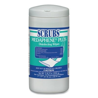 Scrubs 96365 Medaphene Plus Disinfecting Wipes 65ct Citrus