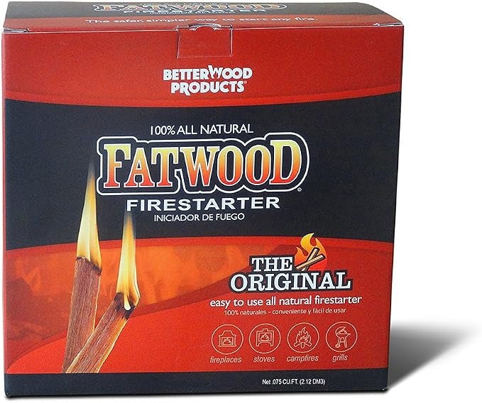BETTER WOOD PRODUCTS Better Wood Products 9985 Fatwood Firestarter Box (3-Pounds)