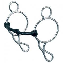 TRUE VALUE CA-5760 Weaver Leather Horse Bit, Gag, 5-In. Sweet Iron Snaffle Mouth & 7-1/2-In. Cheeks