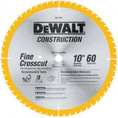 TRUE VALUE DW3106 DeWalt 10-Inch 60-TPI Carbide-Tipped Circular Saw Blade