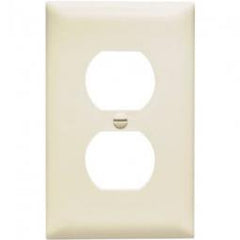 True Value TP8LACC100 Wall Plate, Duplex Outlet, Almond Nylon