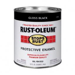 TRUE VALUE 7779-504 Qt Gls Black Enamel Coating