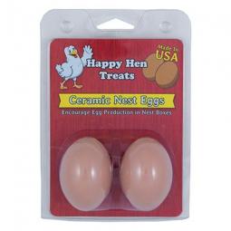 TRUE VALUE 17055 Happy Hens Ceramic Nest Eggs Brown 2-Pk.