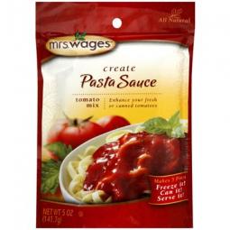 TRUE VALUE W538-J4425 Mrs. Wages Tomato Sauce & Canning Mix, Pasta/ Spaghetti Sauce, 5-oz.