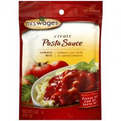 TRUE VALUE W538-J4425 Mrs. Wages Tomato Sauce & Canning Mix, Pasta/ Spaghetti Sauce, 5-oz.