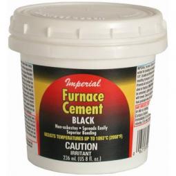 TRUE VALUE KK0077-A 8-oz. Black Furnace Cement