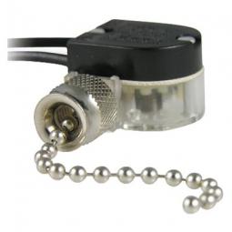 TRUE VALUE GSW-31 6A Nickel-Plated Single-Pole/Single-Throw Pull Chain Switch