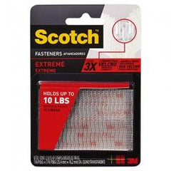 TRUE VALUE RF6730 Scotch Extreme Fasteners Recloseable Strip Clear 1 x 3-In. 2-Pr.