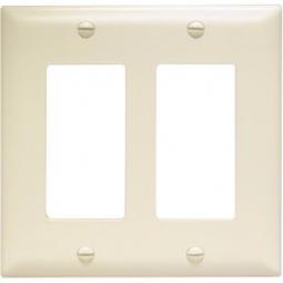 TRUE VALUE TP262LACC30 Pass & Seymour - Legrand Almond 2 Decorator Opening Nylon Wall Plate