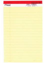 True Value 59614 50CT 5X8 YEL LEGAL PAD