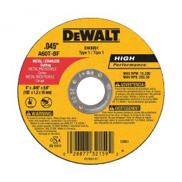 TRUE VALUE DW8061 4-Inch Thin Metal Cut-Off Wheel