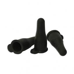 TRUE VALUE 7005 Lamb Nipple, Black Gum Rubber, 3-Pk.