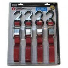 TRUE VALUE MM27 Master Mechanic 4-Pack 1-Inch x 6-Ft. Cam Buckle Tie-Downs TV548907