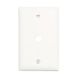 TRUE VALUE TP11WCC15 Wall Plate Telephone Hole White Nylon